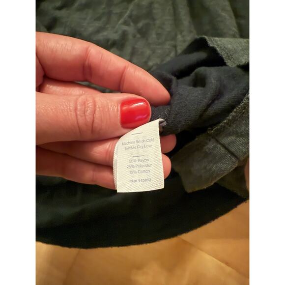 Marine Layer Double Knit Henley Forest Green L - Picture 3 of 4